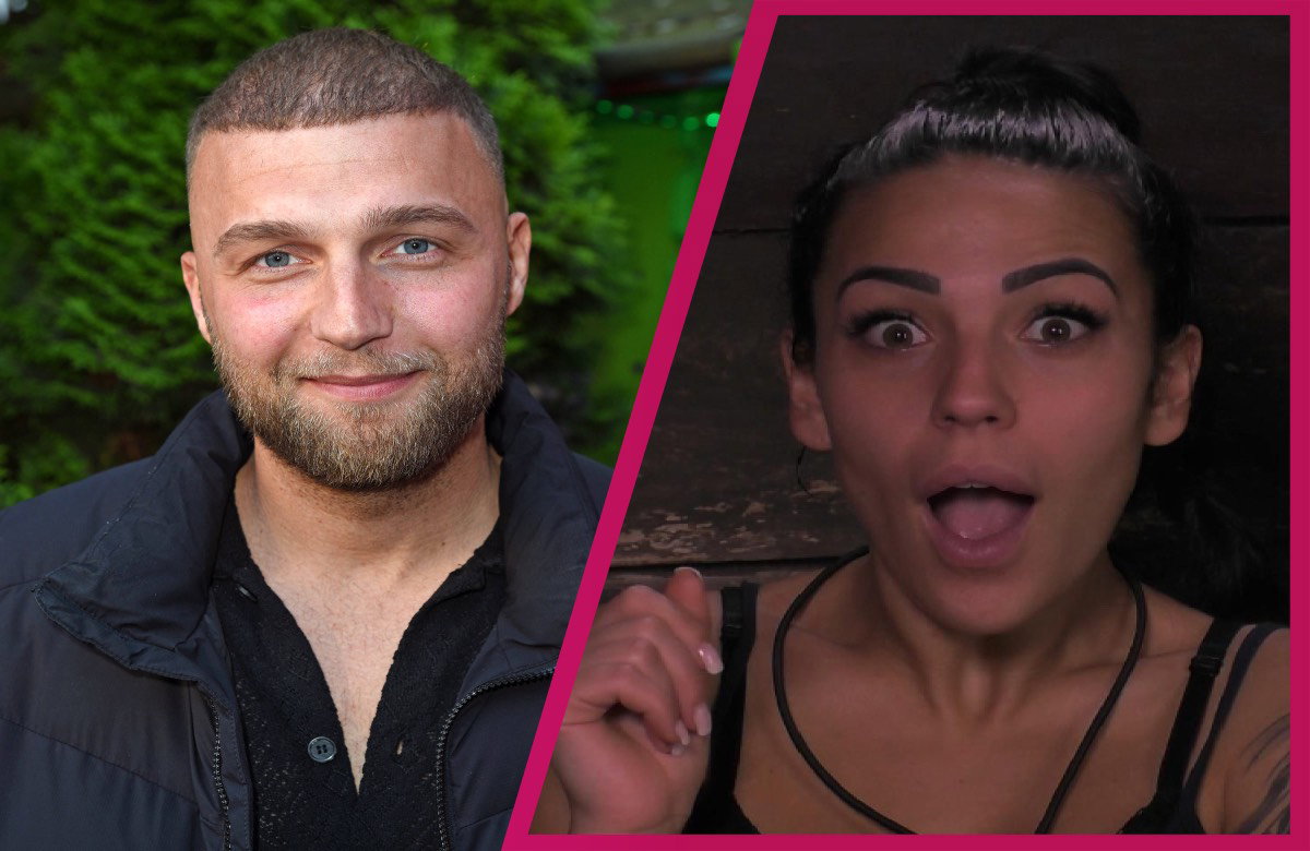 Filip Pavlovic neben Elena Miras im Dschungelcamp