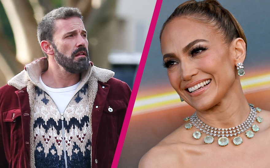 Jennifer Lopez und Ben Affleck mit Riss in der Mitte