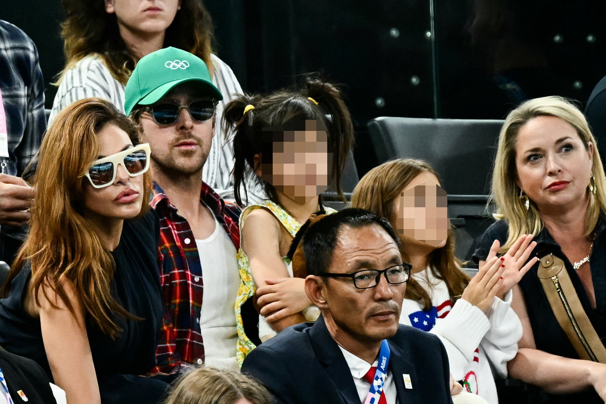 Ryan Gosling und Eva Mendes bei Olympia 2024
