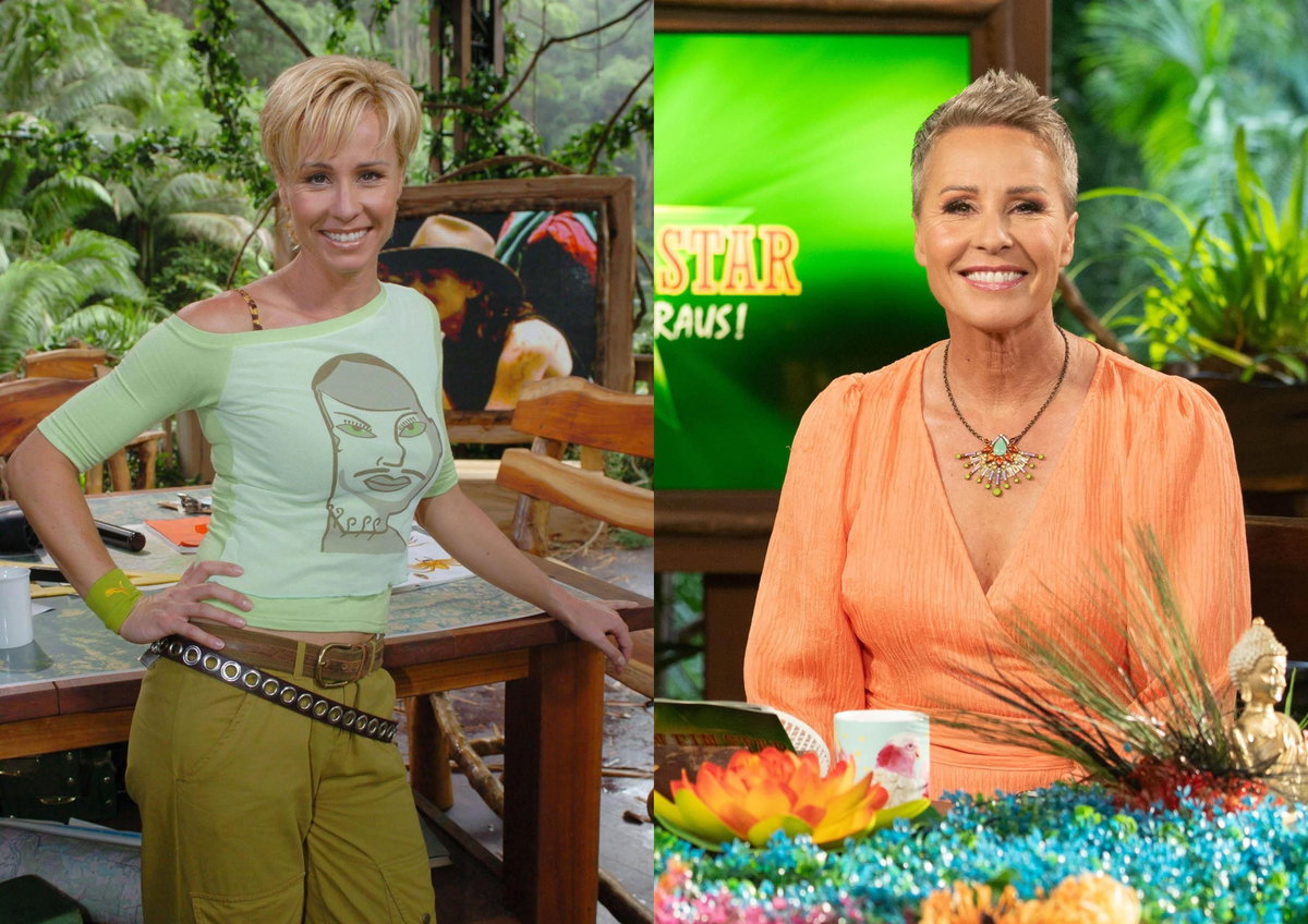 Sonja Zietlow früher und heute im Dschungelcamp