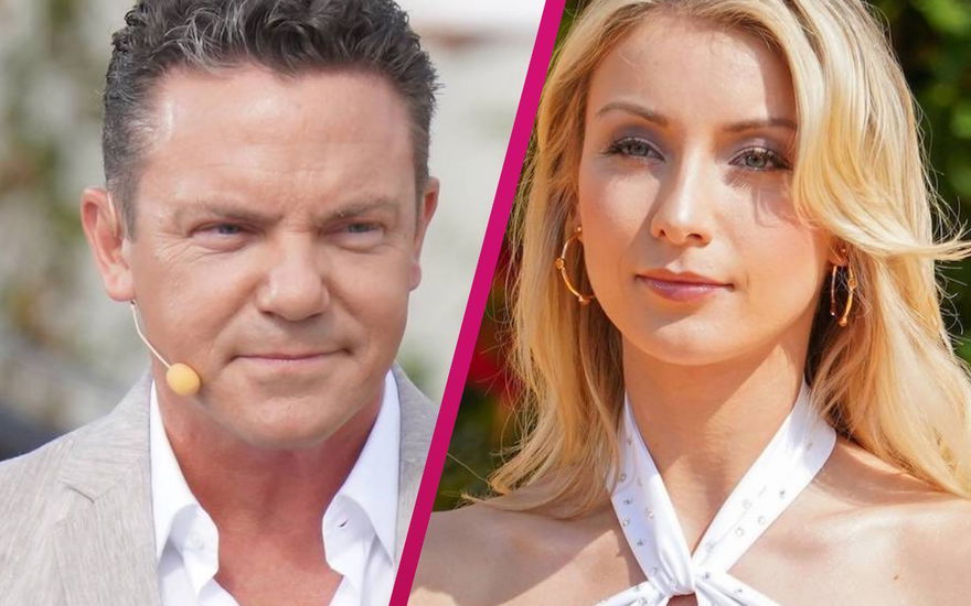 Stefan Mross und Anna-Carina Woitschack gucken ernst