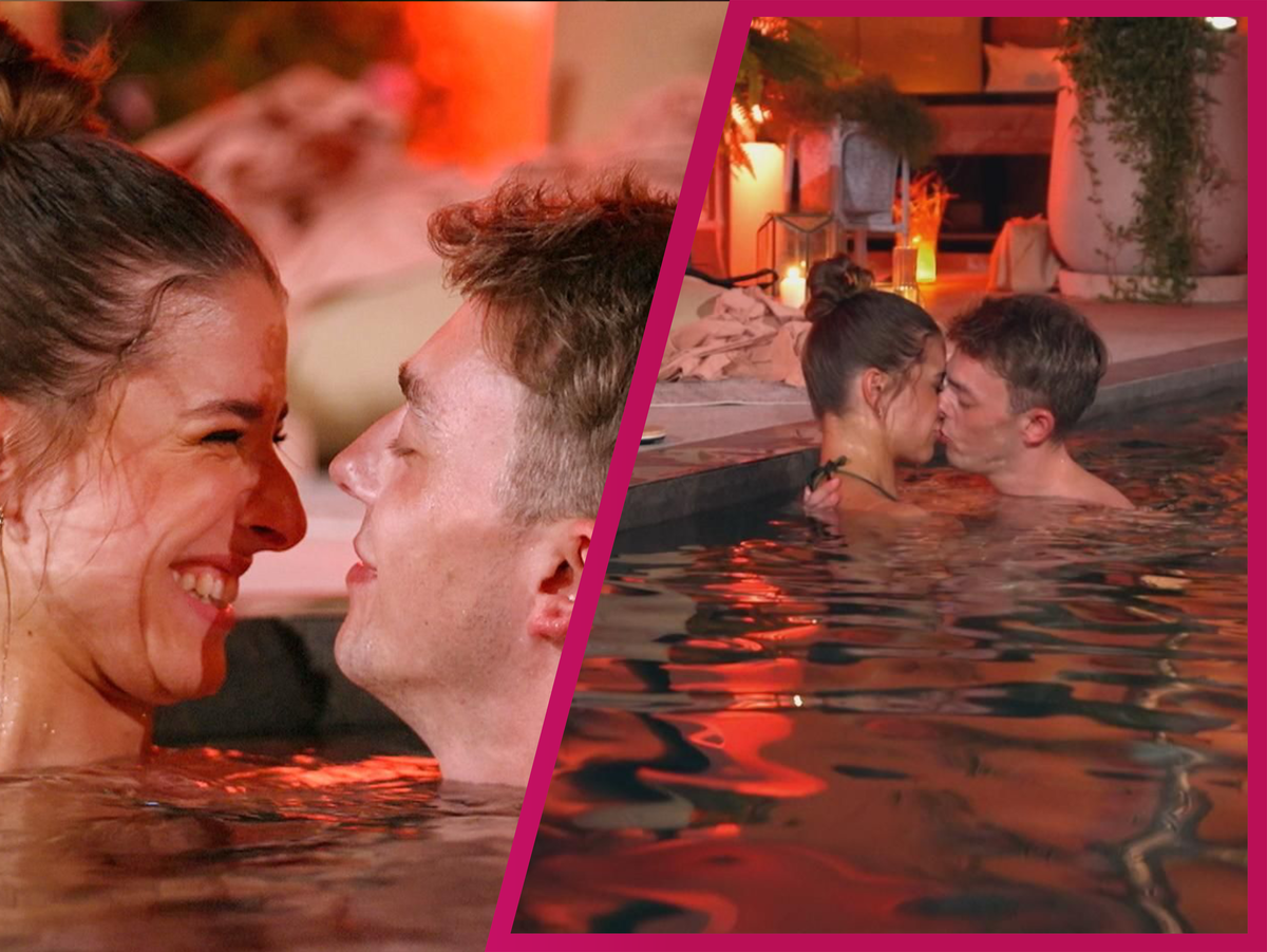 "Die Bachelorette" 2024: Devin und Stella Stegmann küssen sich