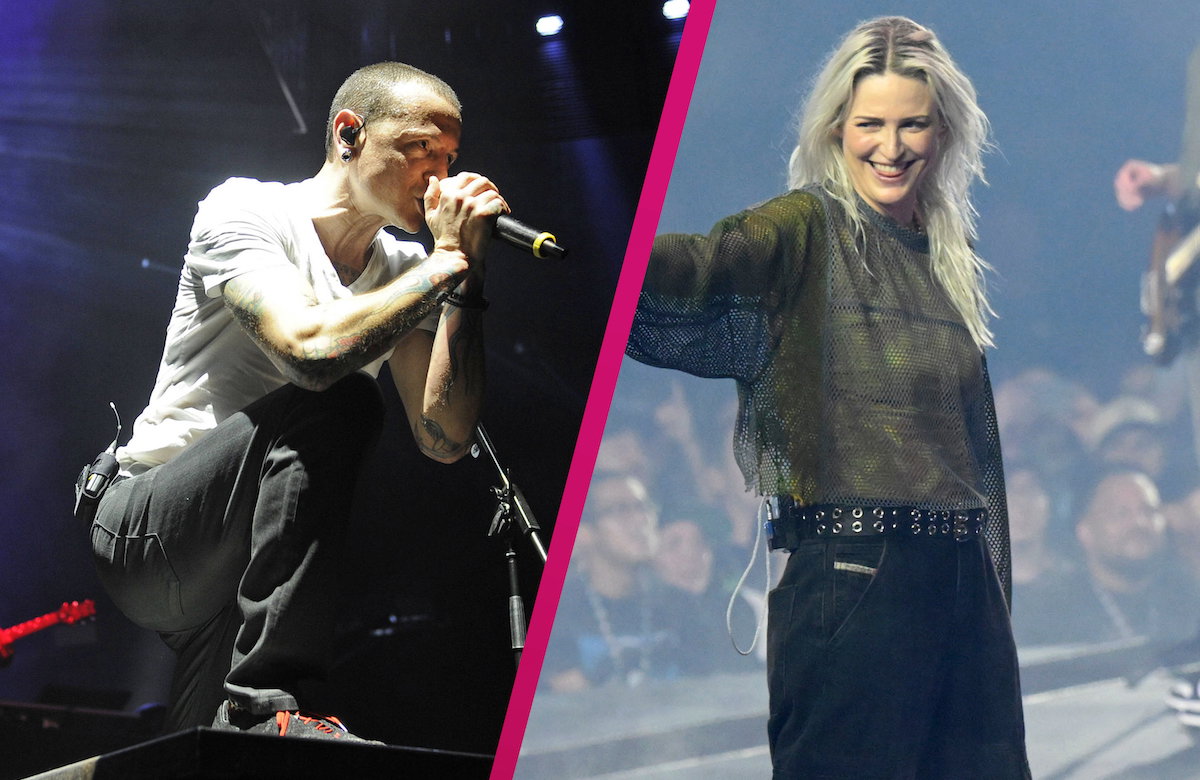 Collage Chester Bennington und Emily Armstrong