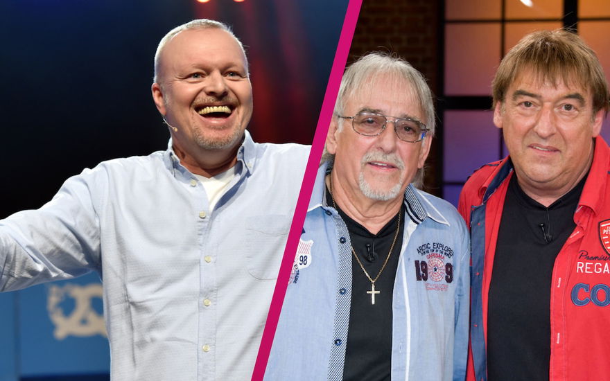 Collage Stefan Raab und Karl-Heinz Ulrich und Berndt Ulrich