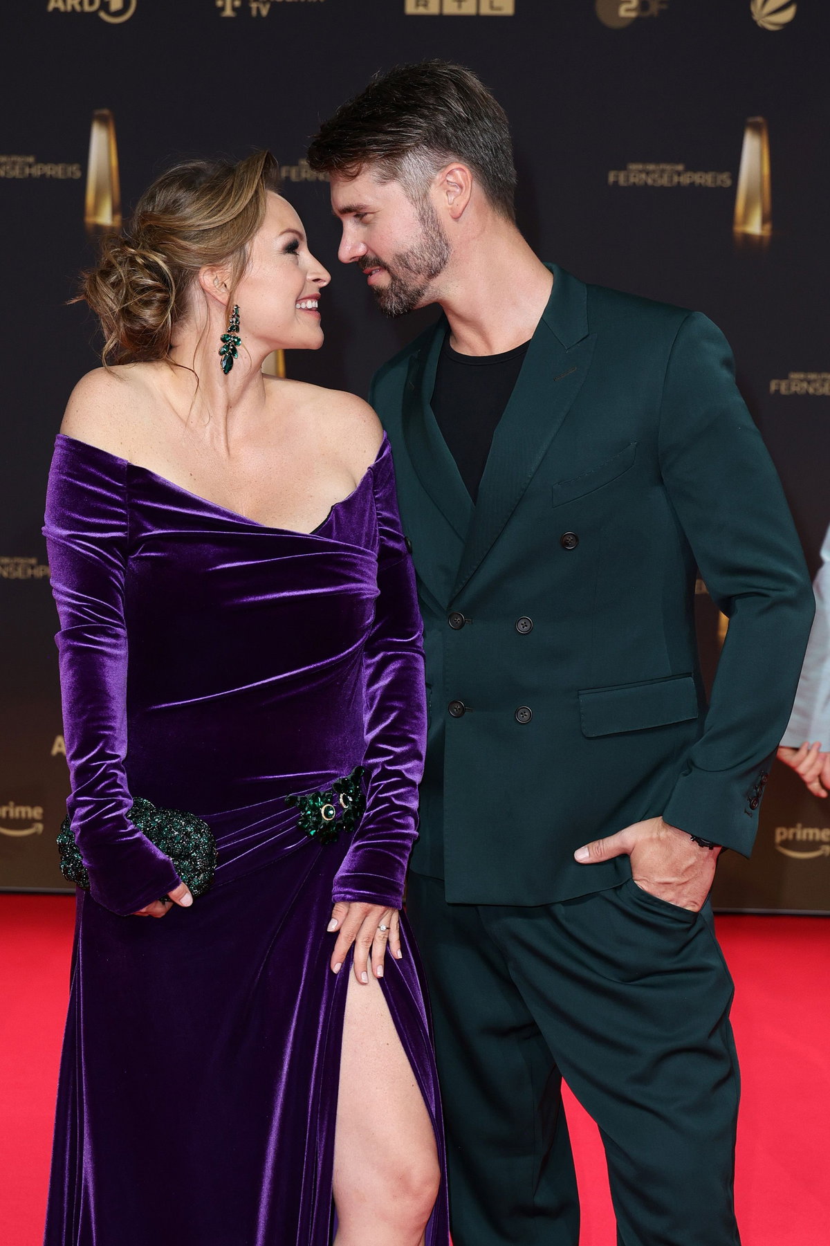 Stars beim "Deutschen Fernsehpreis 2024": Thore und Jana Schölermann