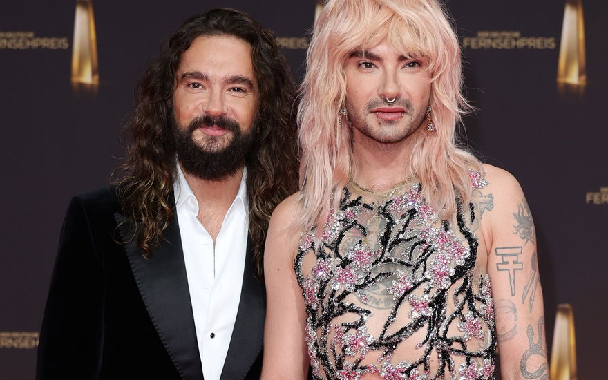 Stars beim "Deutschen Fernsehpreis 2024": Bill und Tom Kaulitz sichtlich stolz