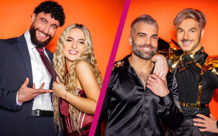 Emma und Umut und Rafi und Sam beim "Sommerhaus der Stars"