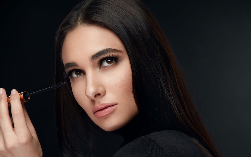 Mascara für lange Wimpern