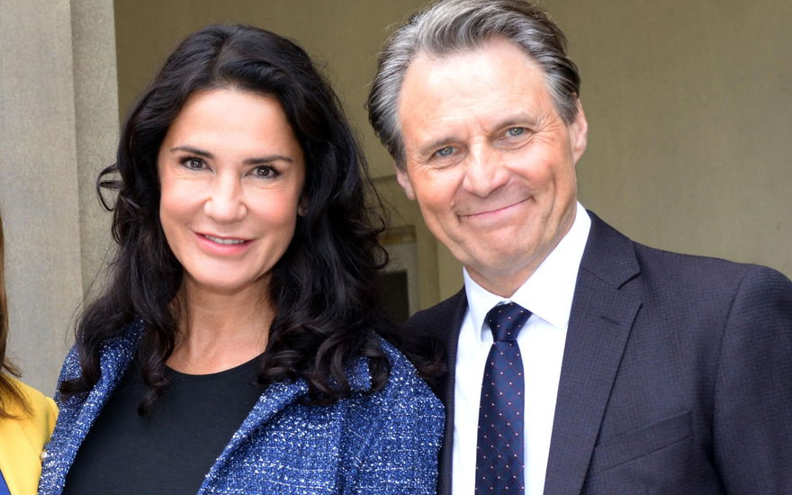 Mariella Ahrens als Elinor und Wolfgang Bahro als Gerner bei GZSZ