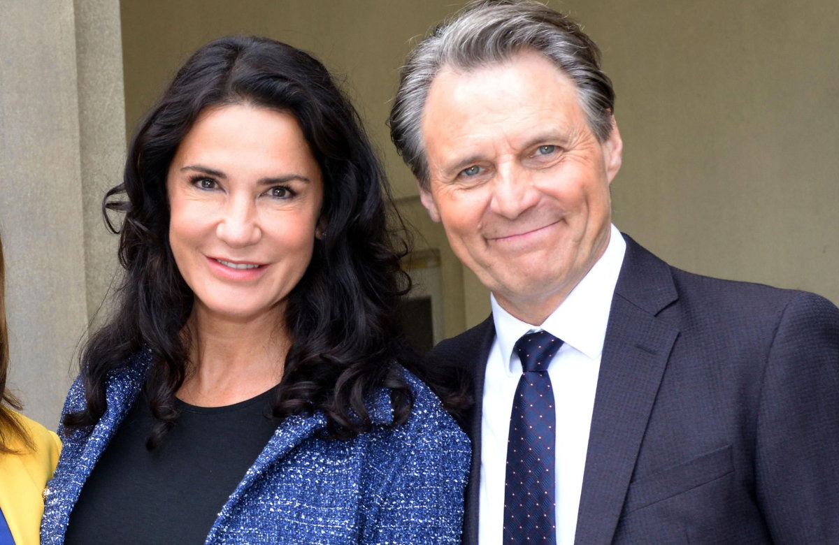 Mariella Ahrens als Elinor und Wolfgang Bahro als Gerner bei GZSZ