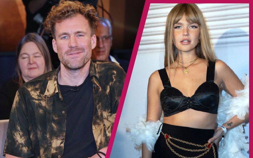 Luke Mockridge lächelt, Bonnie Strange guckt ernst