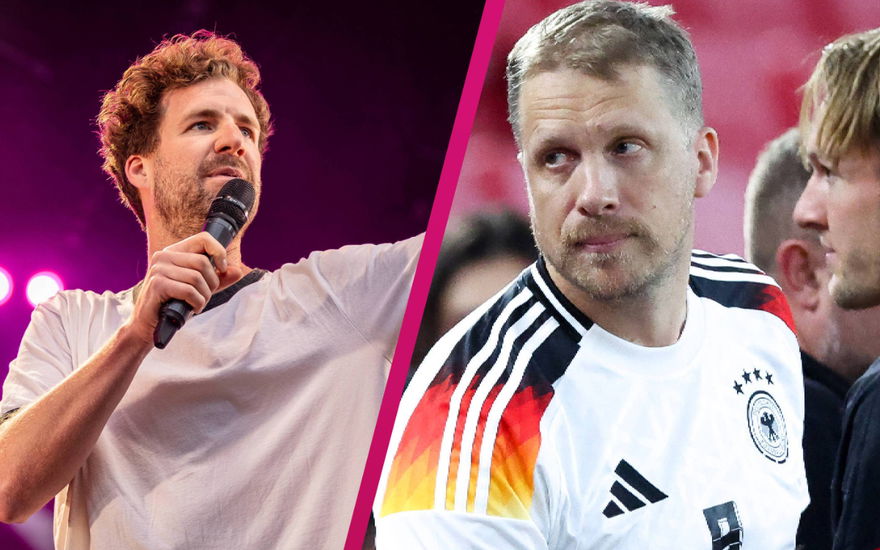 Luke Mockridge und Oliver Pocher gucken ernst