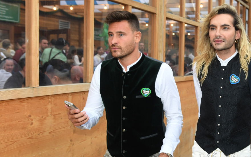 Marc Eggers und Bill Kaulitz auf dem Oktoberfest 2024