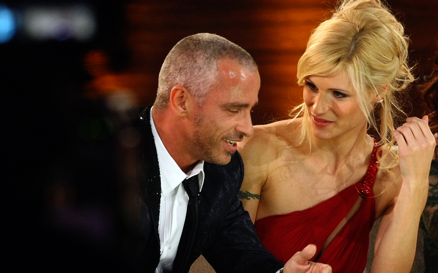 Michelle Hunziker und Eros Ramazzotti 2010 bei "Wetten, dass ...?"