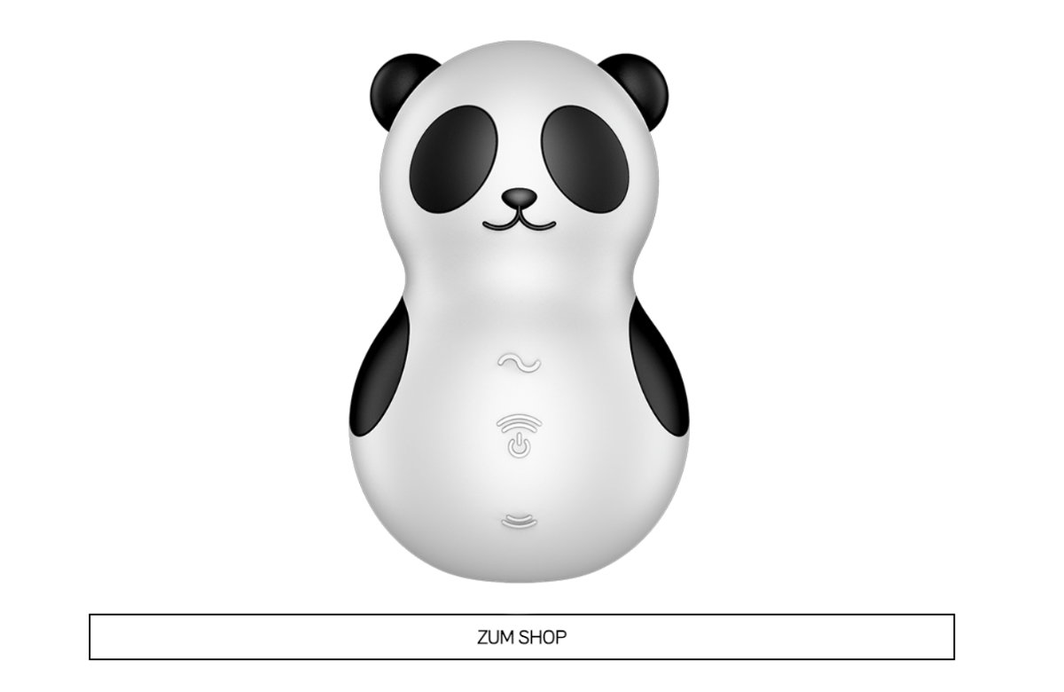 Sextoy im Panda-Look