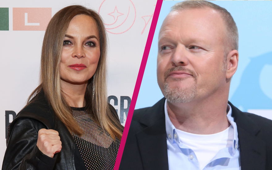 Regina Halmich und Stefan Raab Collage