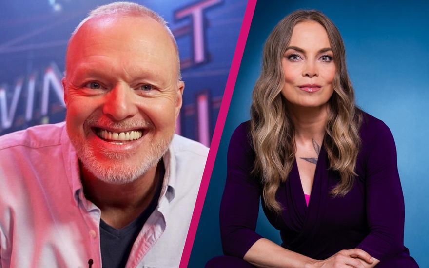 Stefan Raab lacht, Regina Halmich ernst