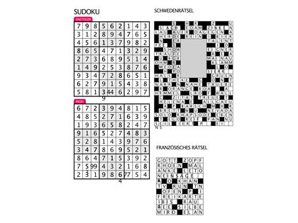 Sudoku- und Rätselauflösung - Jede Woche neu