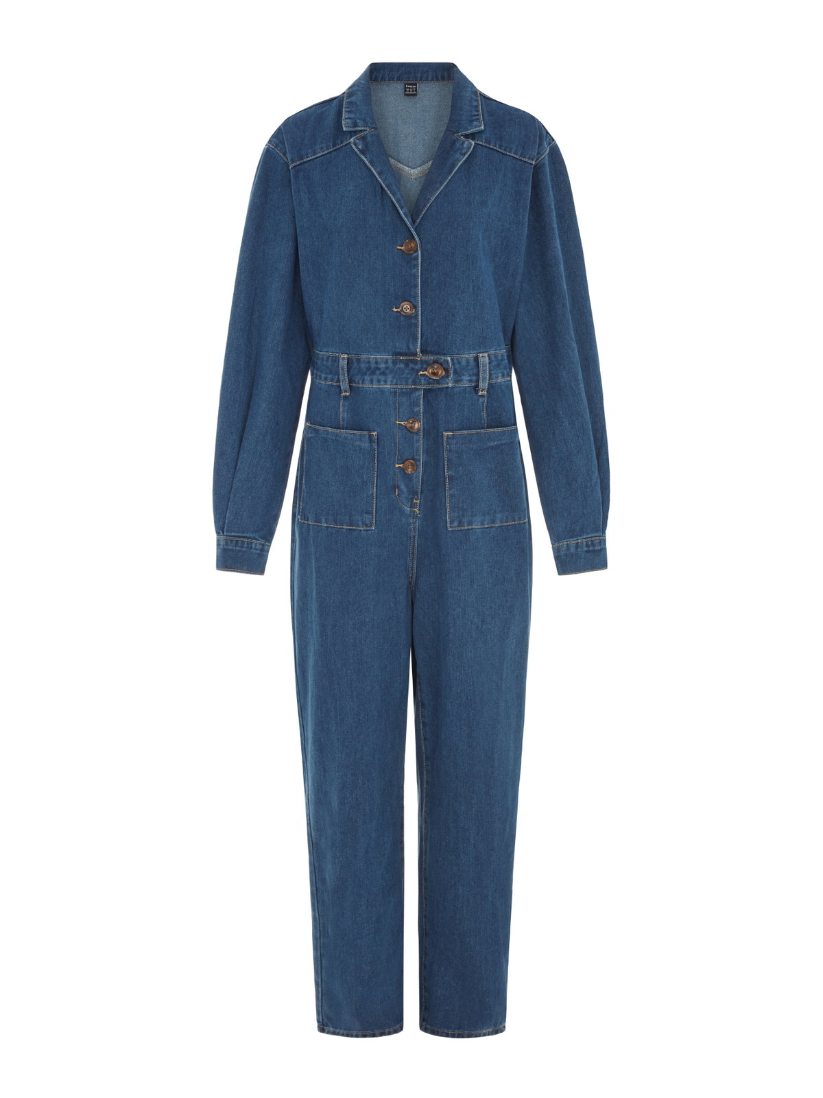 Jeans von Kopf bis Fuß: Dieser Jeans-Jumpsuit erleichtert uns die Outfitsuche, ca. 34 Euro*.