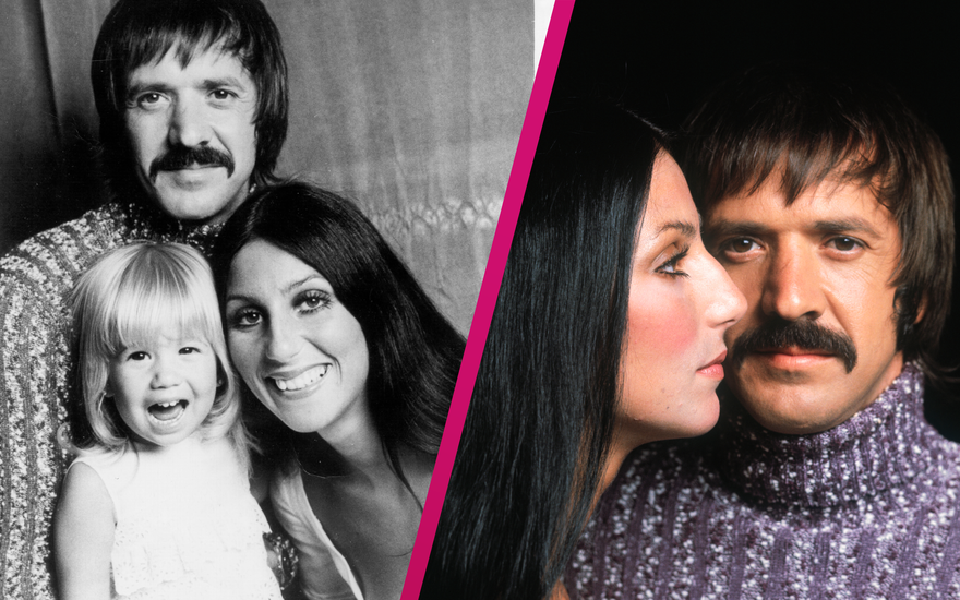 Cher, Sonny Bono und Tochter Chastity 1970/1972