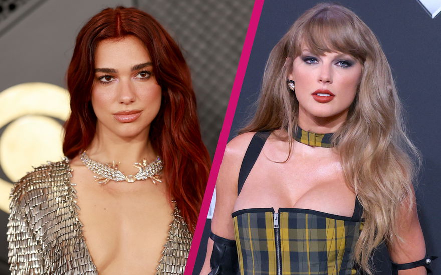 Dua Lipa und Taylor Swift ernst