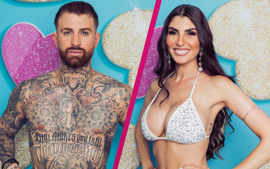 Gigi Birofio und Yeliz Koc bei "Love Island", Collage