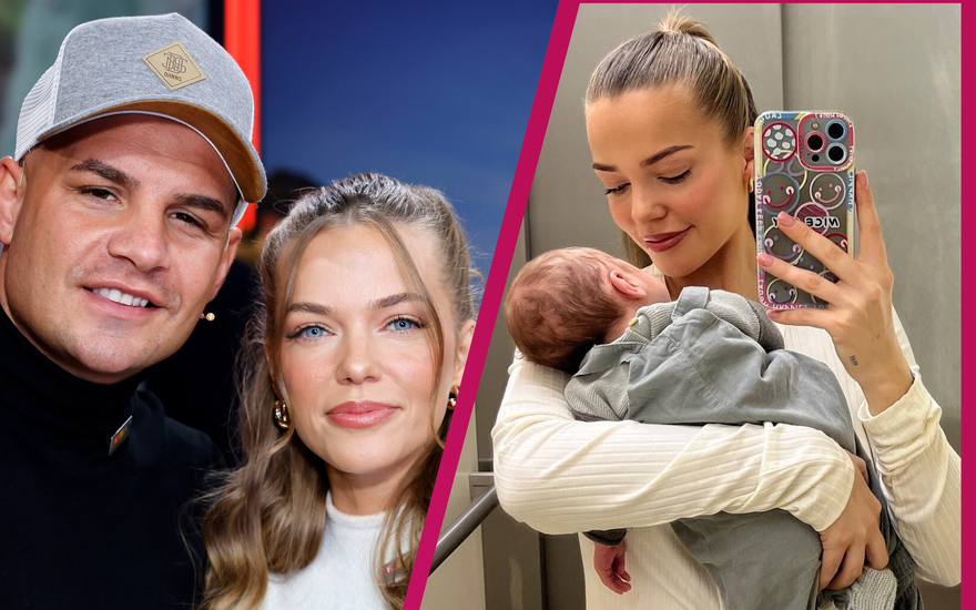 Laura Maria Rypa & Pietro Lombardi; Laura macht ein Selfie mit Sohn Leano