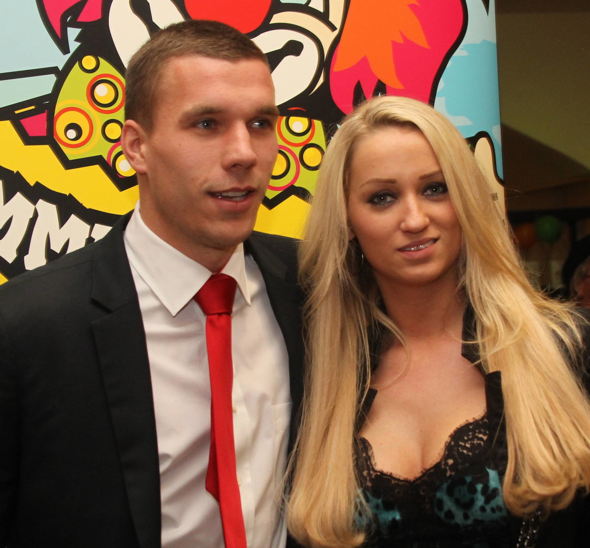 Lukas Podolski und Monika Podolski im Jahr 2011