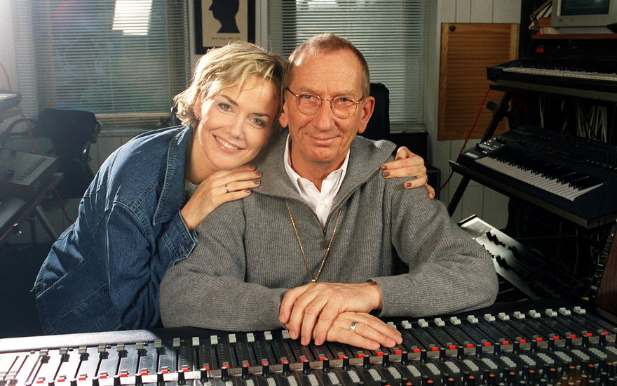 Inka Bause früher und heute - mit Vater Arndt