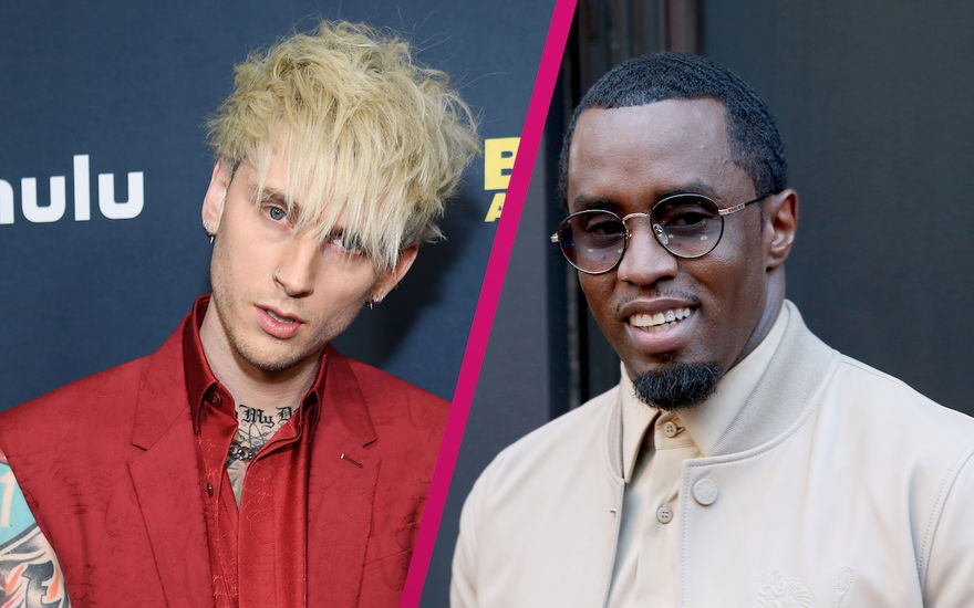 Collage Machine Gun Kelly und P. Diddy