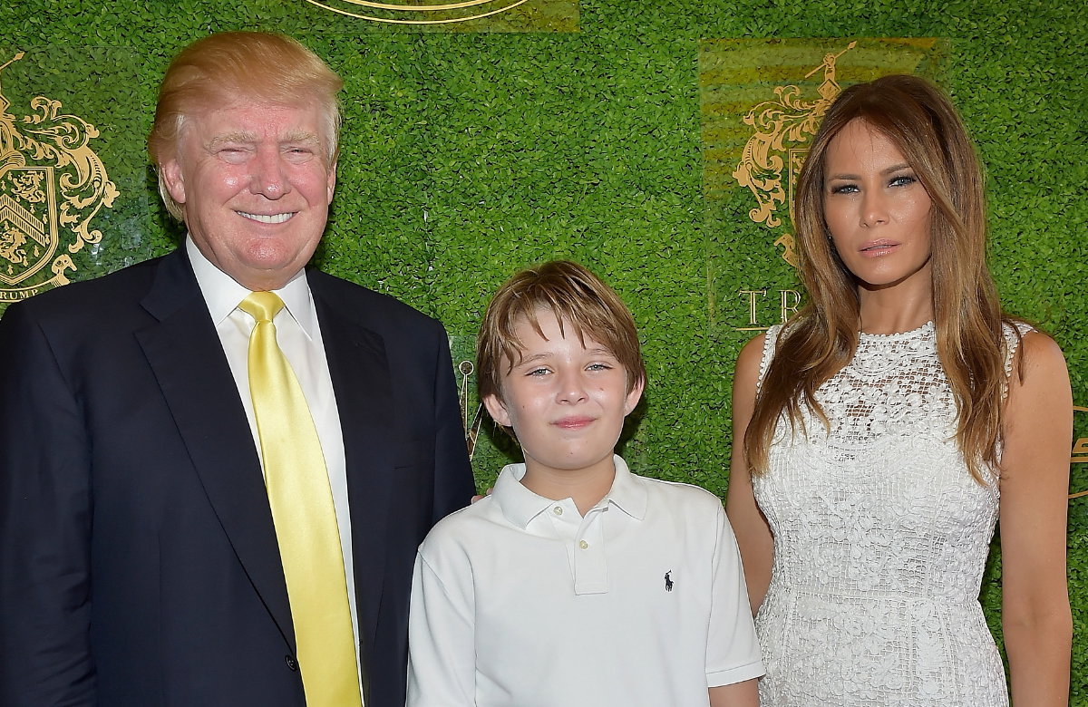 Donald und Melania Trump mit Sohn Barron, 2015