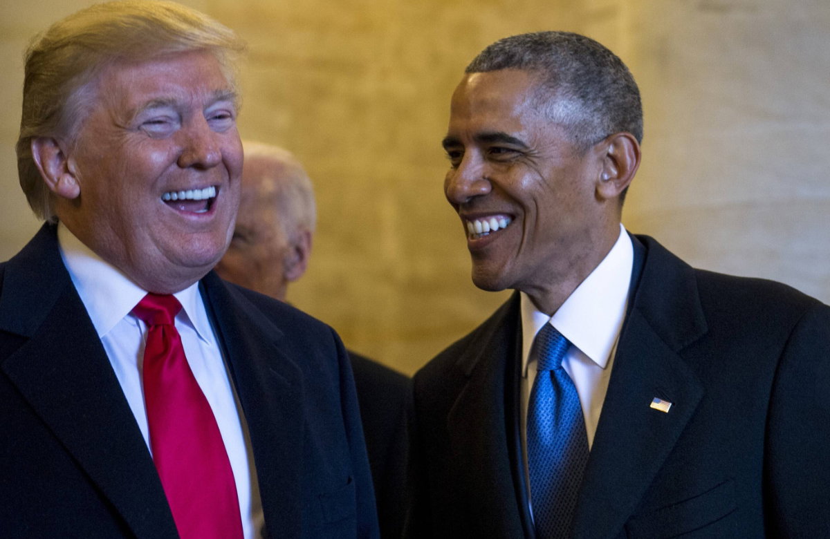 Donald Trump und Barack Obama nach der US-Wahl Anfang 2017