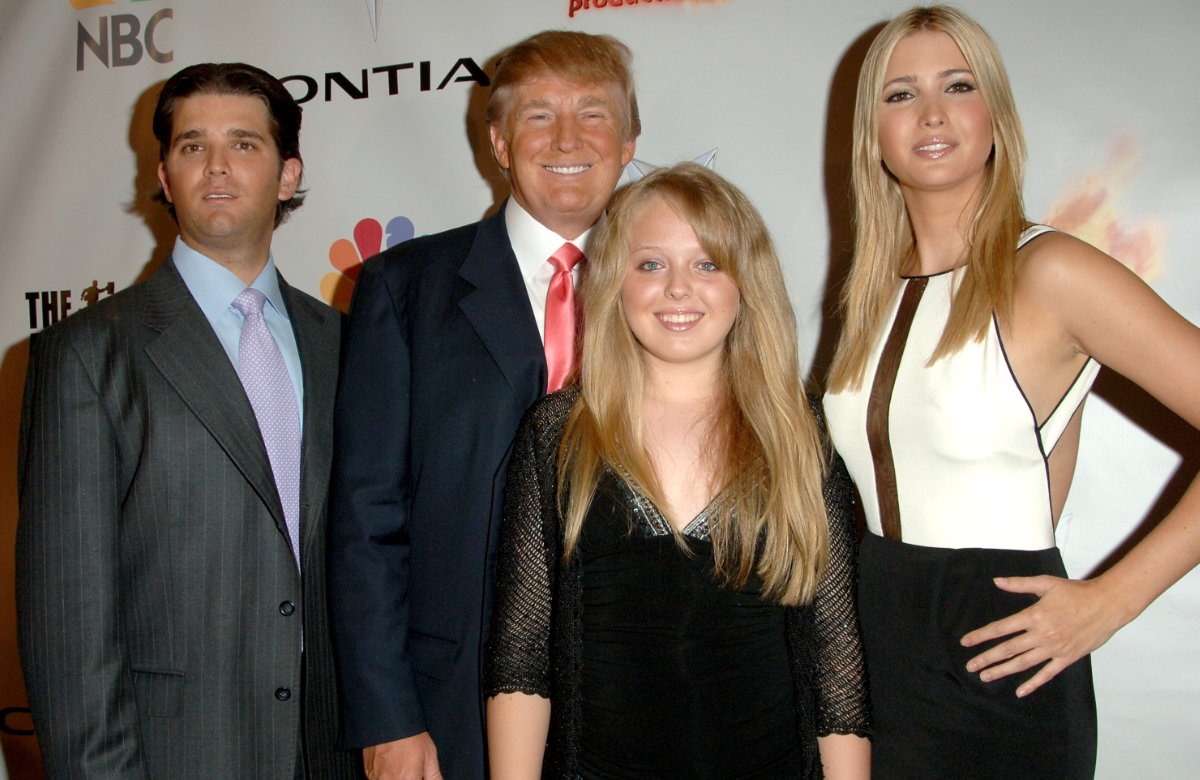Donald Trump Jr., Donald Trump, Tiffany Trump und Ivanka Trump