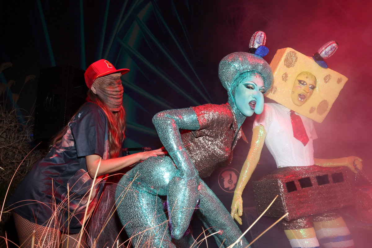 Heidi Klum, Violet Chachk und Gottmik an Halloween 2024
