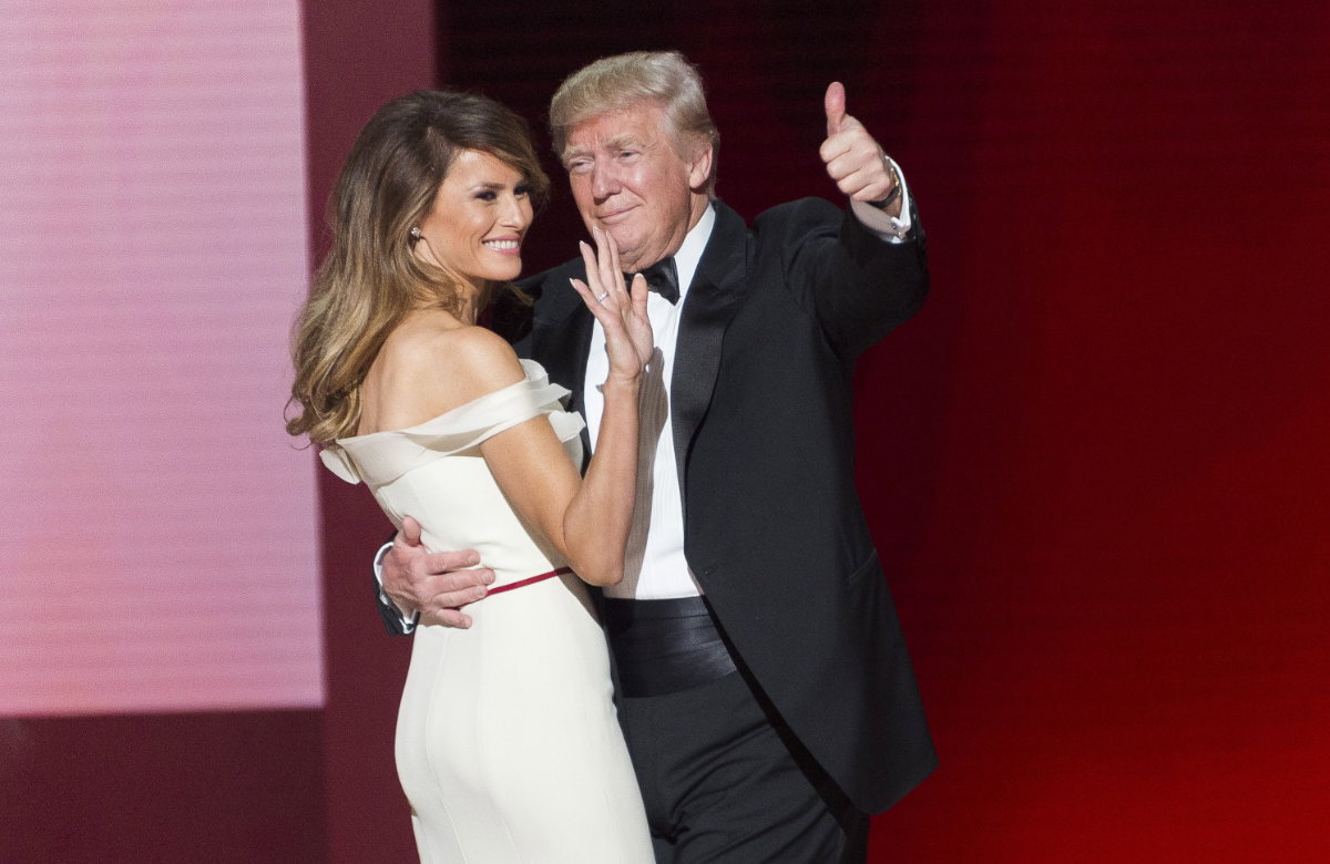Melania & Donald Trump strahlen