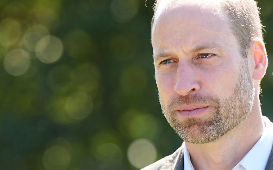 Prinz William sieht traurig aus