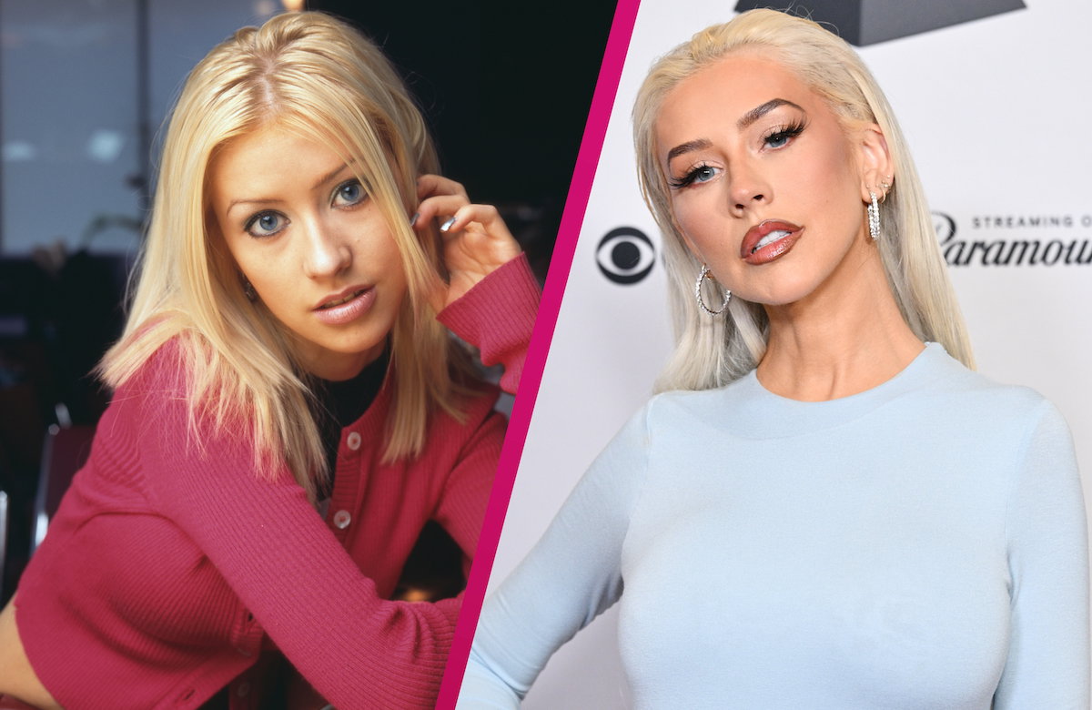 Collage Christina Aguilera früher und heute
