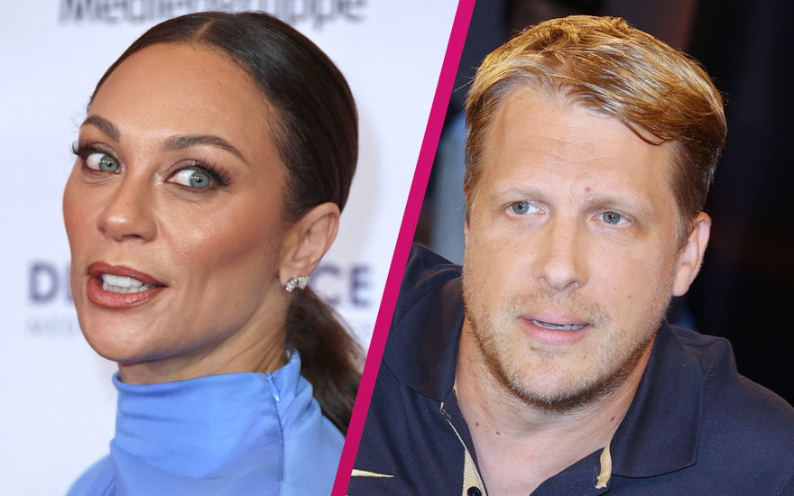 Lilly Becker und Oliver Pocher schauen ernst