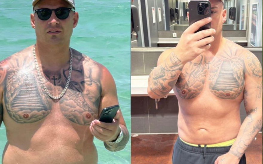 Pietro Lombardi teilt ein Vorher-Nachher-Foto seines Abnehmerfolgs