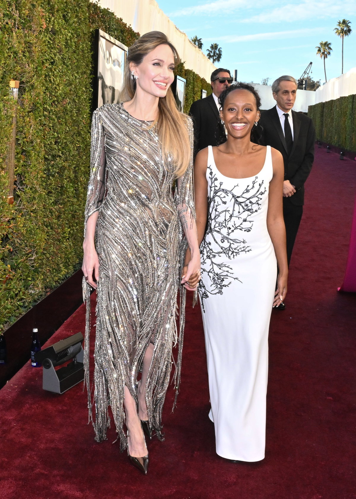 Angelina Jolie und Tochter Zahara bei den Golden Globes