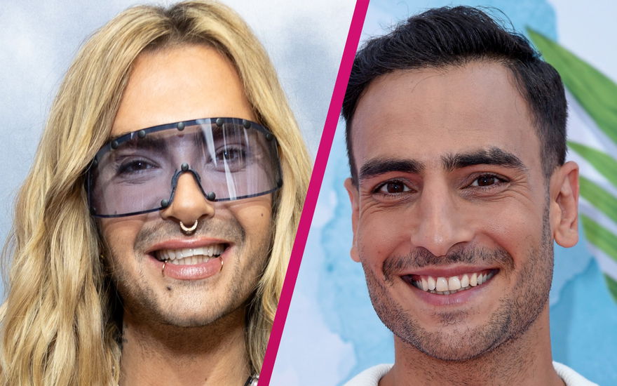 Bill Kaulitz unf Timur Ülker lachen