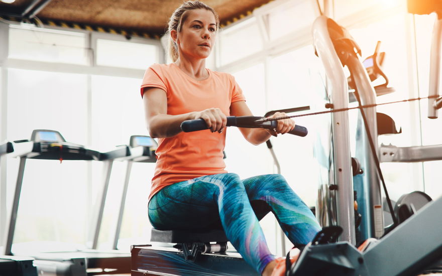 Frau beim Sport