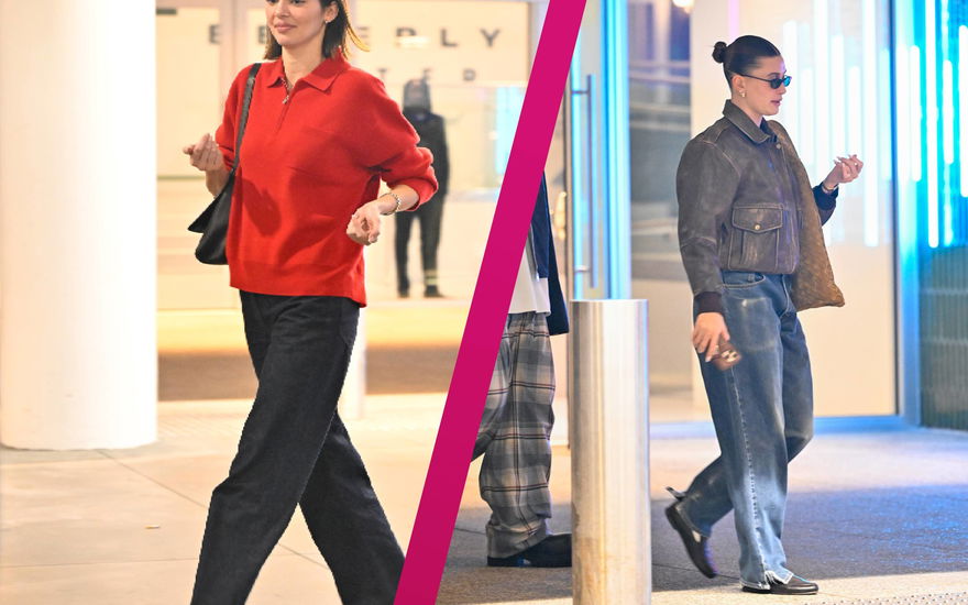 Kendall Jenner Hailey Bieber street style