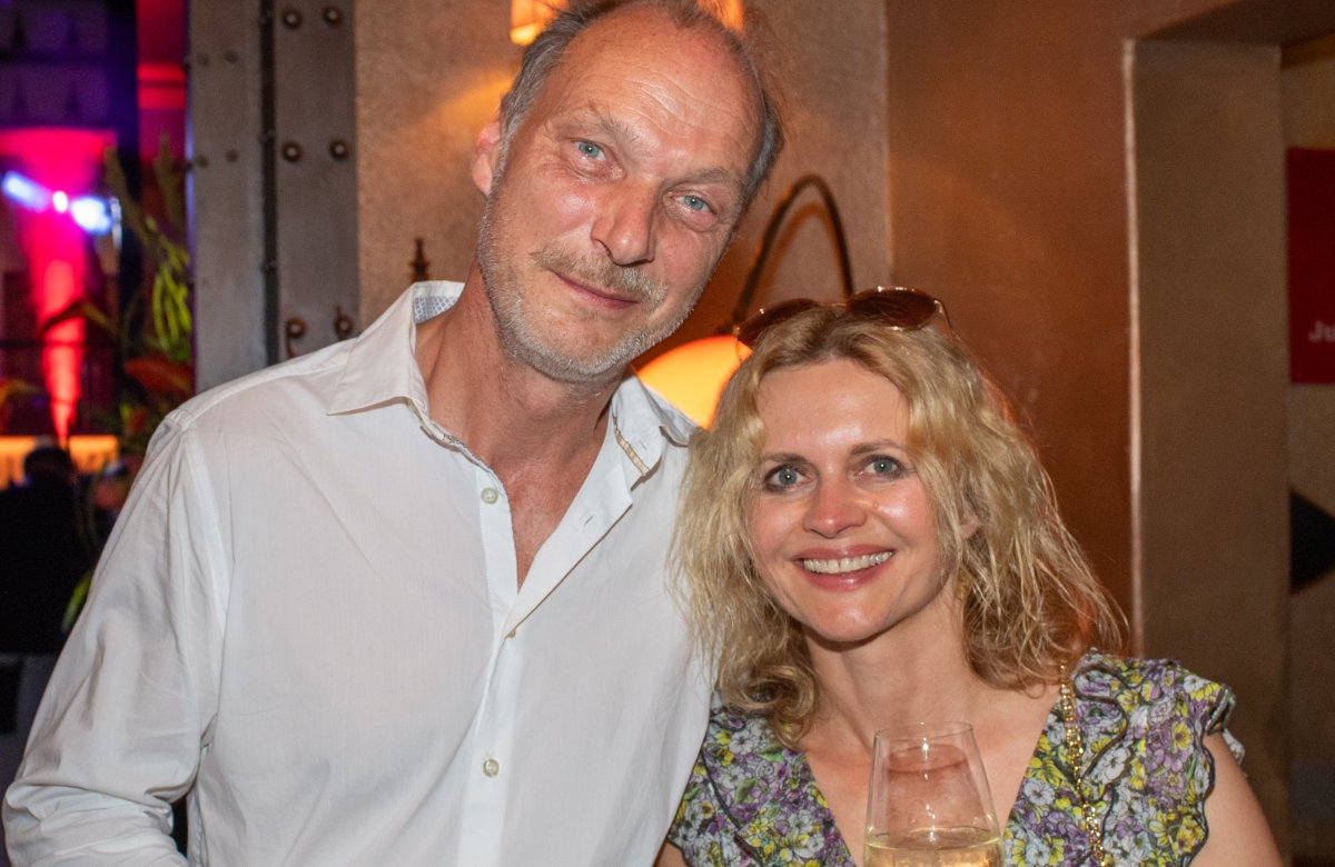 Martin Brambach mit seiner Frau Christine Sommer