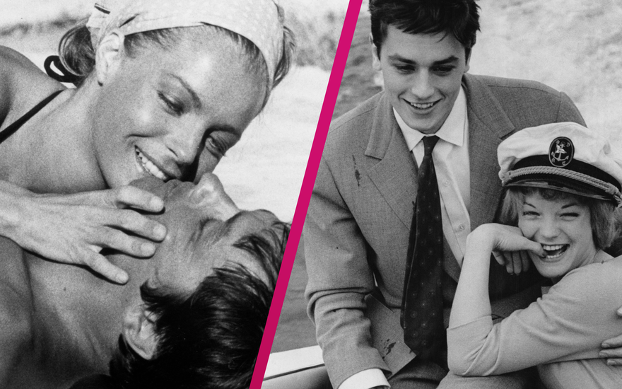 Romy Schneider und Alain Delon