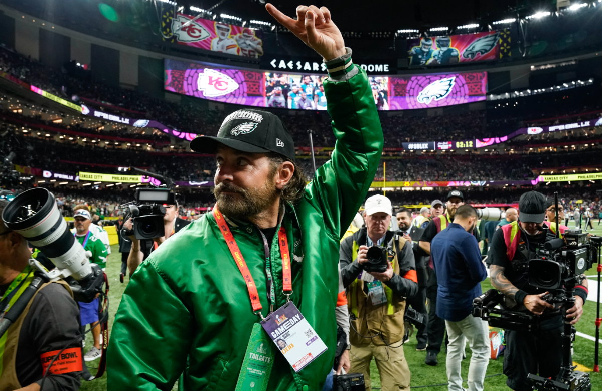Bradley Cooper beim Super Bowl 2025