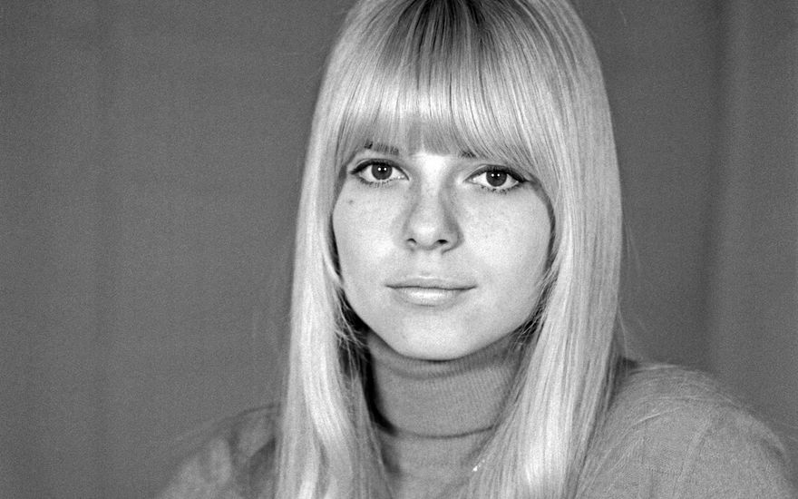 France Gall schwarz-weiß.Foto