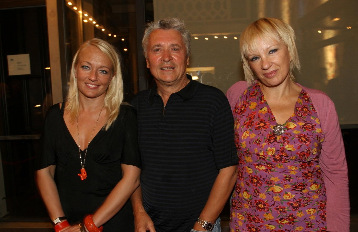 Henry Hübchen mit Tochter Franziska und Frau Sanna