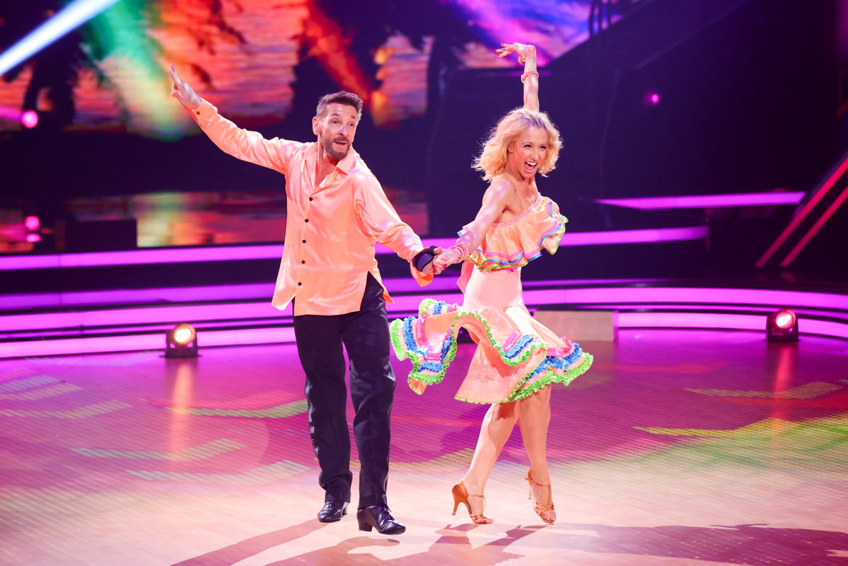 Kathrin Menzinger mit Mark Keller bei "Let's Dance" im Jahr 2024