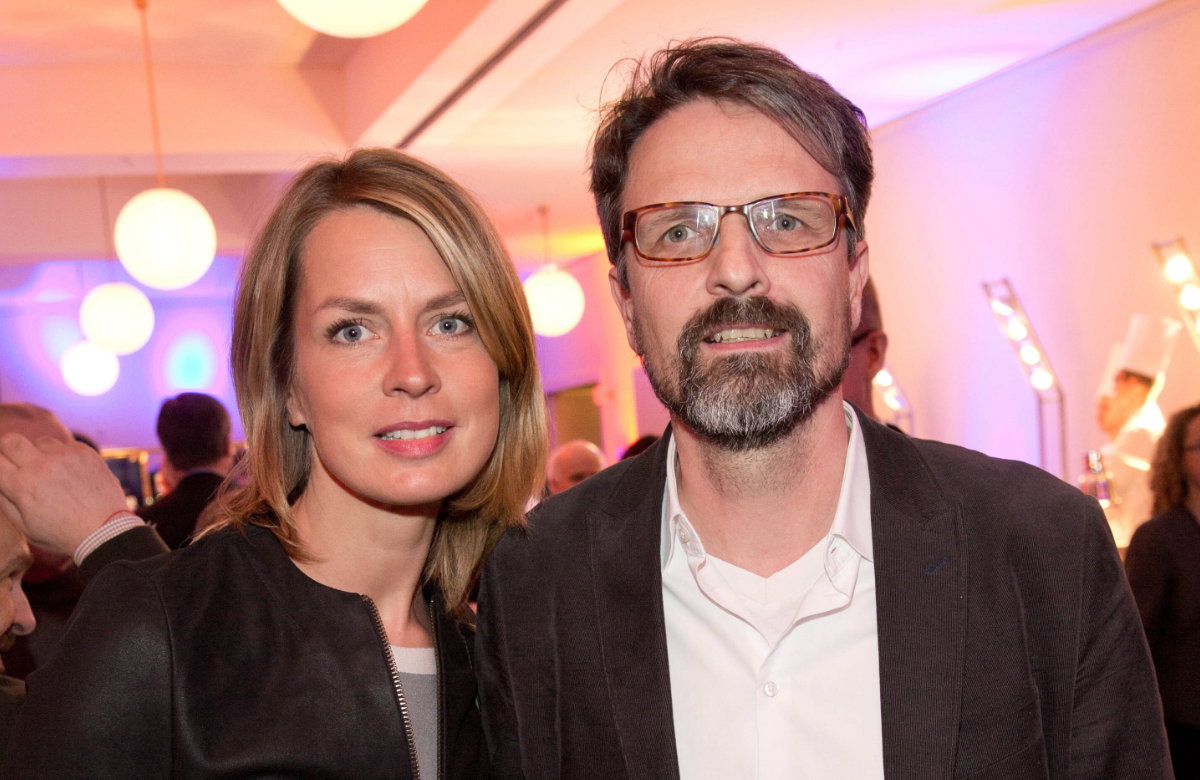 Jessy Wellmer mit ihrem Ehemann Sven Siebert